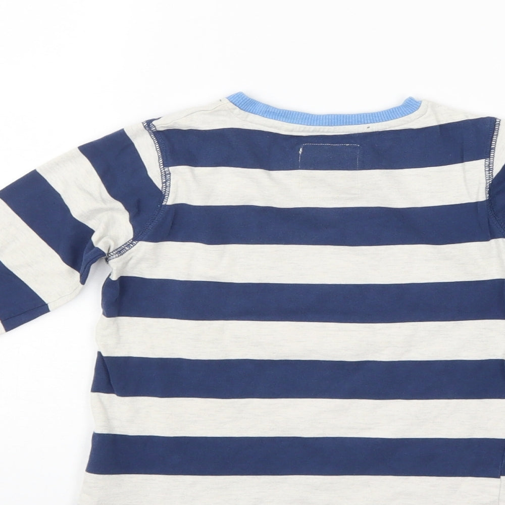 Jim Jams Boys Blue Striped   Pyjama Top Size 2-3 Years