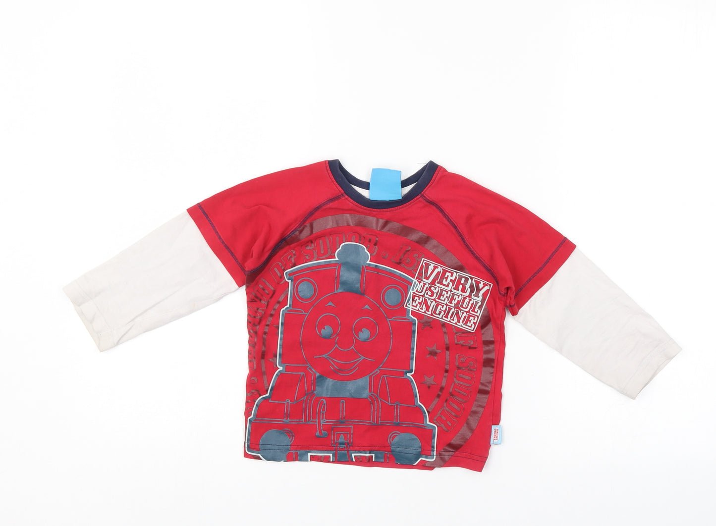 Thomas tank engine Boys Red   Pullover Jumper Size 2-3 Years  - Thomas & Friends