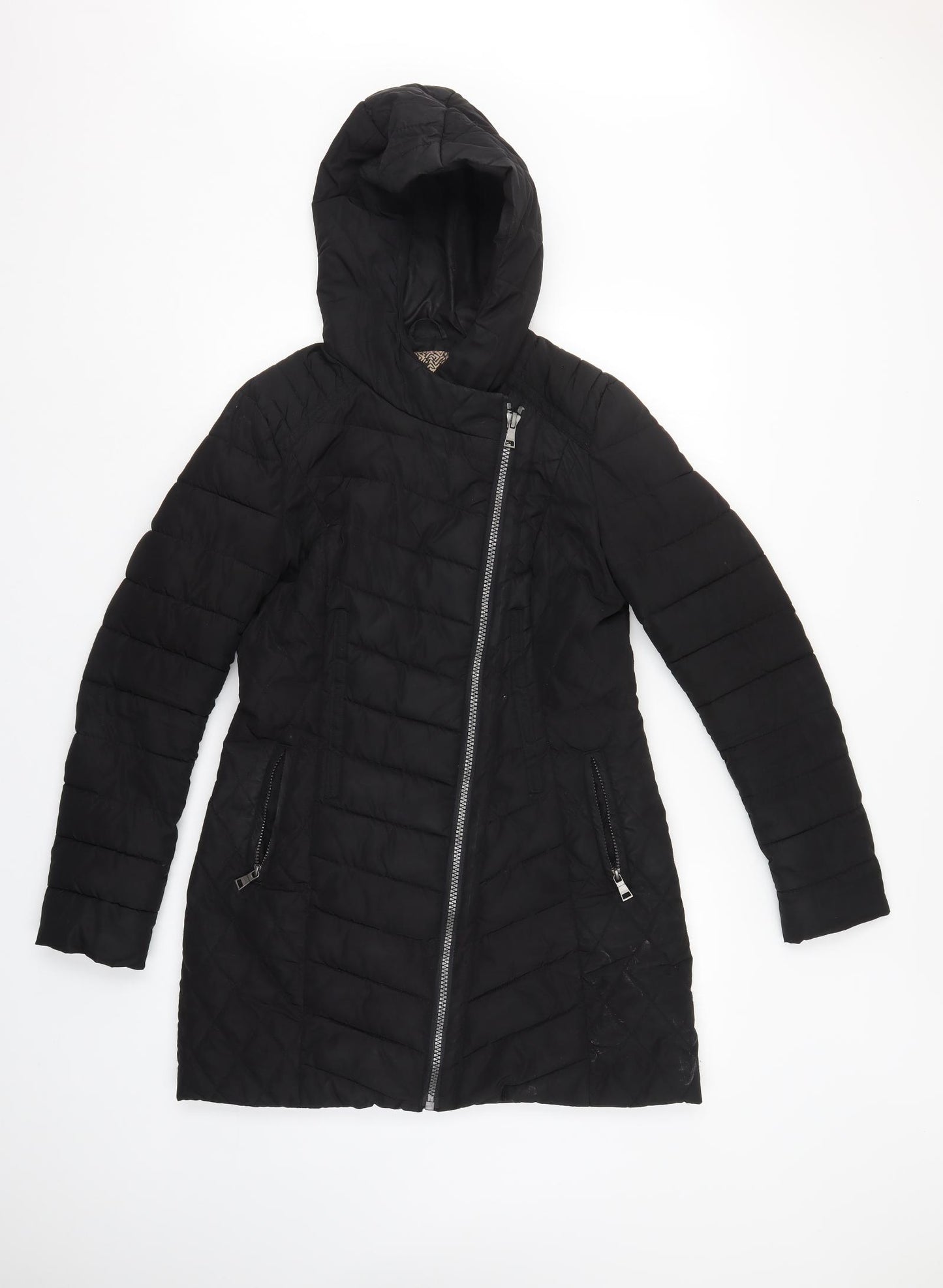 NEXT Womens Black   Rain Coat Blazer Size 8