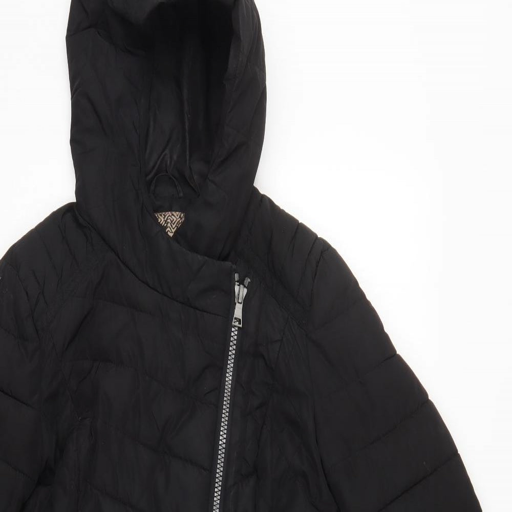 NEXT Womens Black   Rain Coat Blazer Size 8