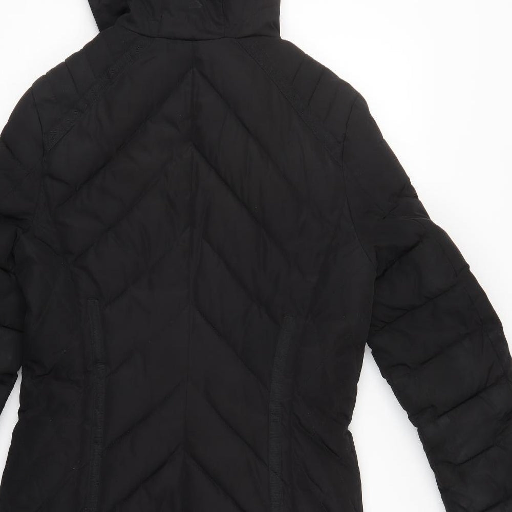 NEXT Womens Black   Rain Coat Blazer Size 8