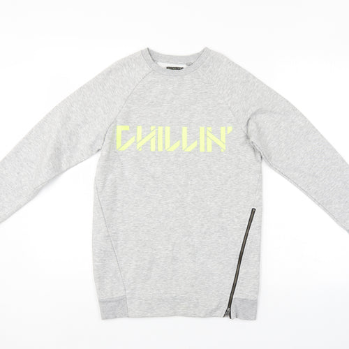 NEXT Girls Grey   Pullover Sweatshirt Size 11 Years