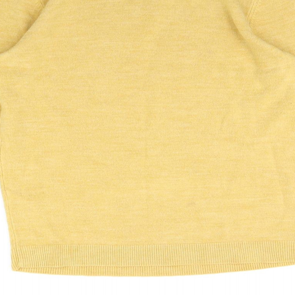 Maine Womens Yellow   Pullover Jumper Size 12