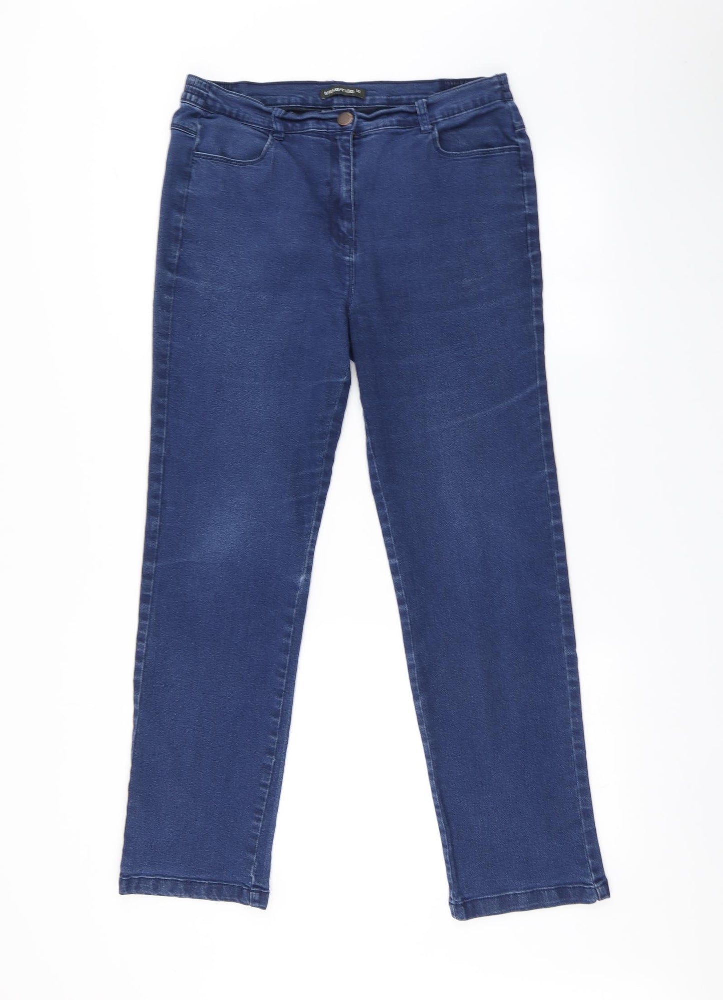 Bonmarche Womens Blue   Straight Jeans Size 12 L28 in