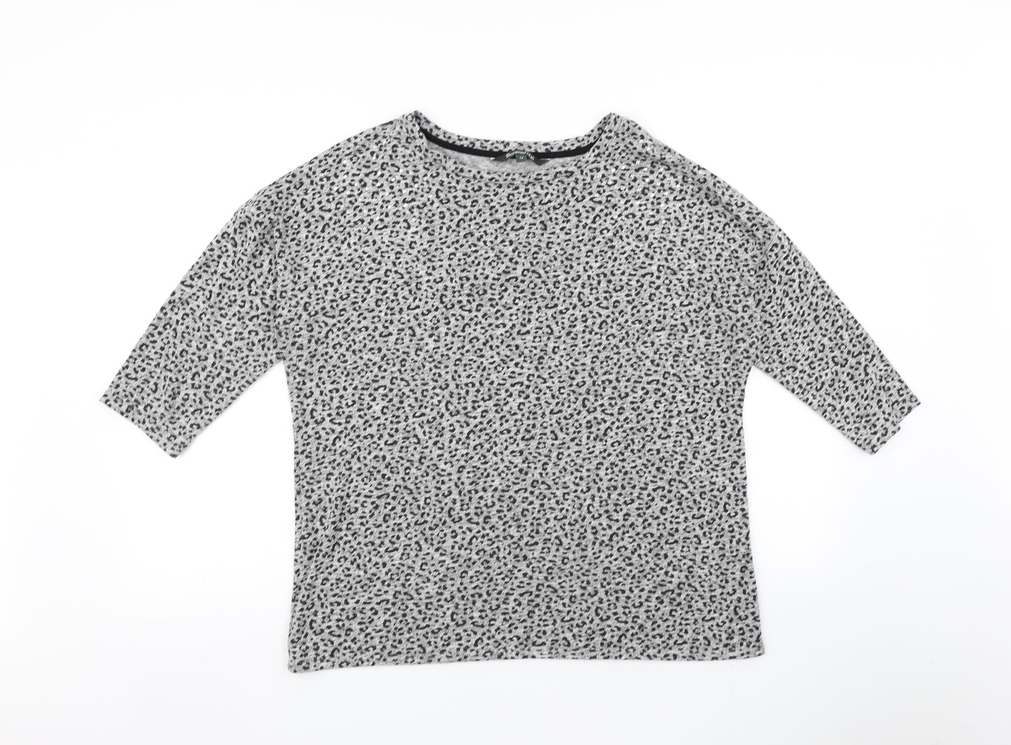 Bonmarche Womens Multicoloured Animal Print  Pullover Jumper Size 14