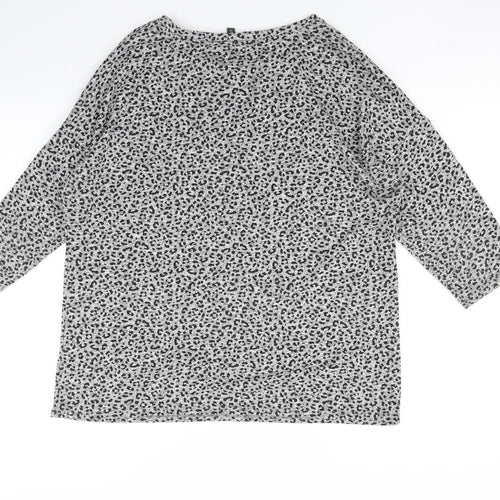 Bonmarche Womens Multicoloured Animal Print  Pullover Jumper Size 14