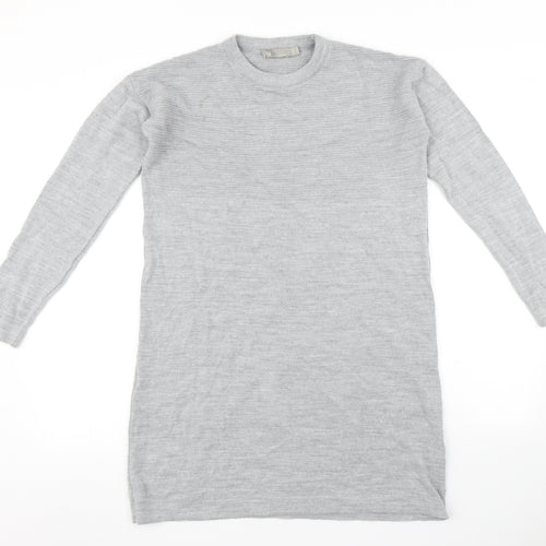 ASOS Womens Grey   Jumper Dress  Size 4