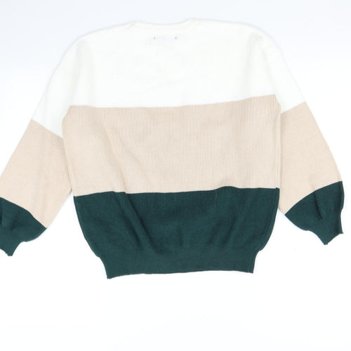 SheIn Womens Multicoloured Striped  Pullover Jumper Size S
