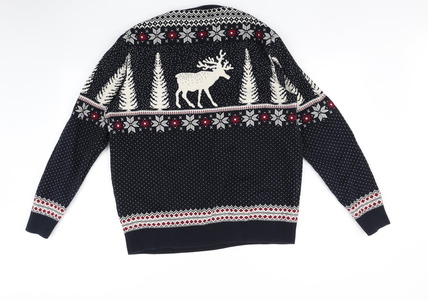 Burton Mens Multicoloured Fair Isle  Pullover Jumper Size L