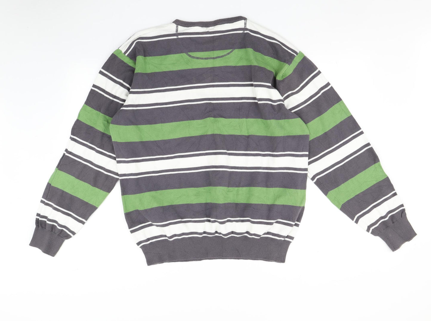 Cedar Wood State Mens Multicoloured Striped  Pullover Jumper Size XL