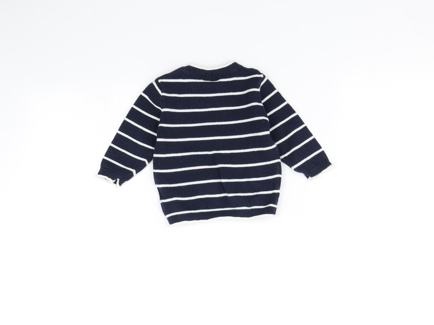 NEXT Baby Blue Striped  Pullover Jumper Size 6-9 Months
