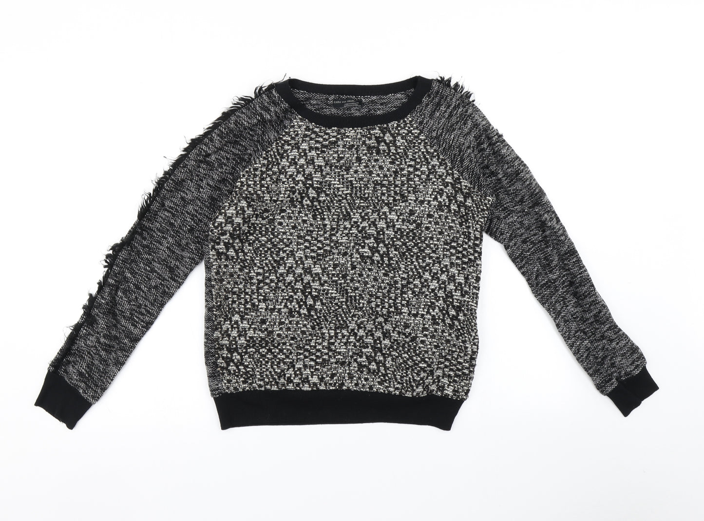 Zara Womens Black   Pullover Jumper Size M