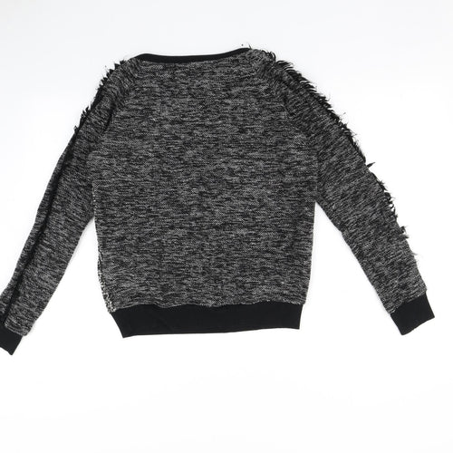 Zara Womens Black   Pullover Jumper Size M