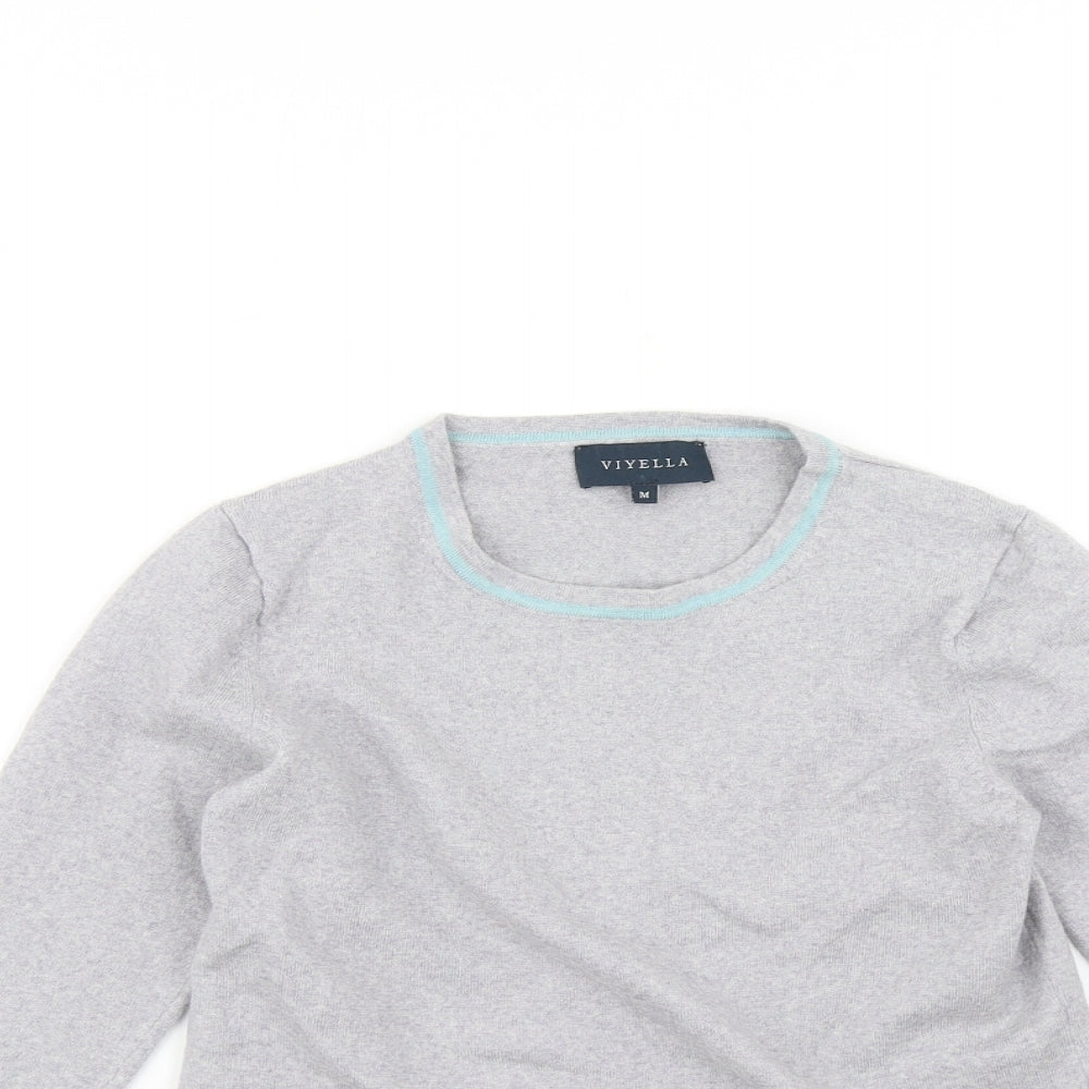 Viyella Womens Grey   Pullover Jumper Size M