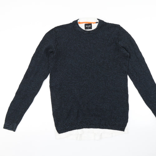 Only&Sons Mens Blue   Pullover Jumper Size S