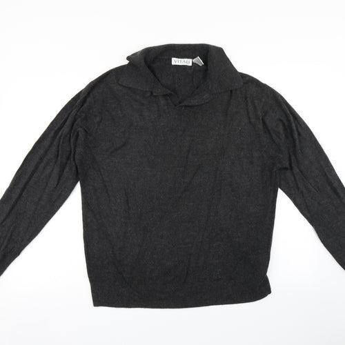 VITALI Mens Grey   Pullover Jumper Size L