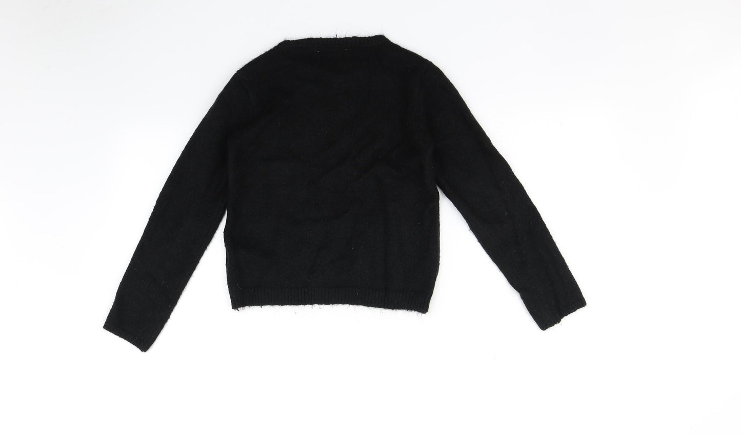 Marks and Spencer Girls Black   Pullover Jumper Size 11-12 Years