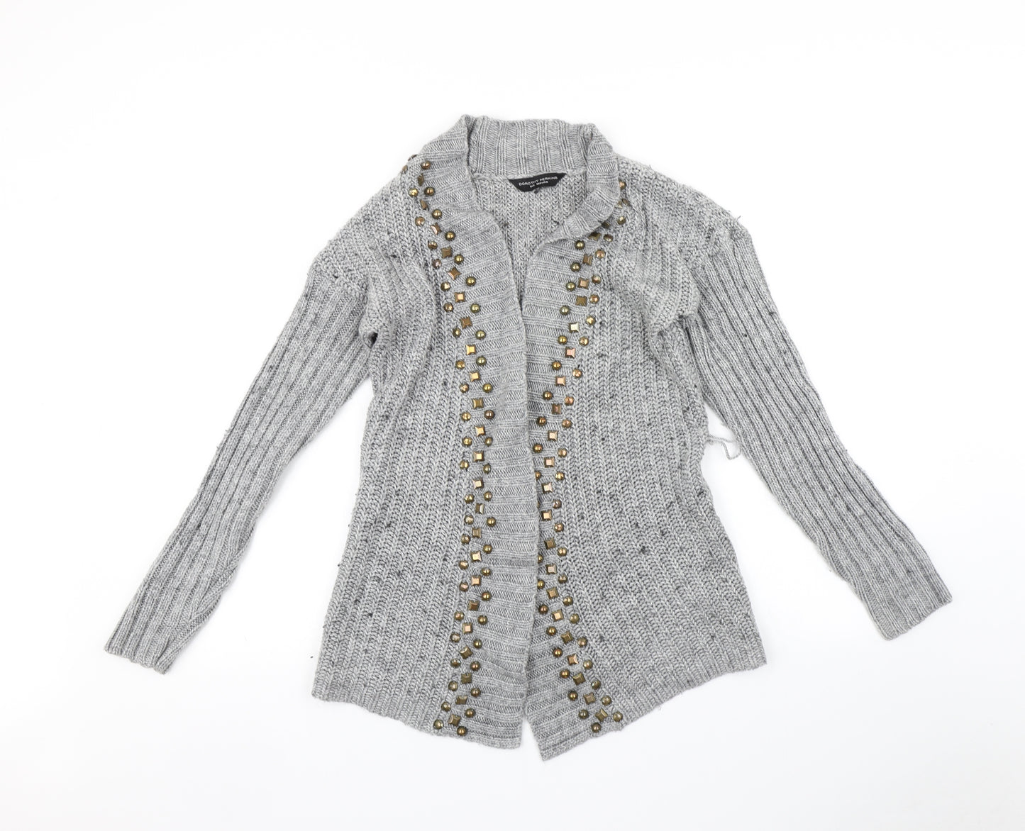 Dorothy Perkins Womens Grey   Cardigan Jumper Size 8