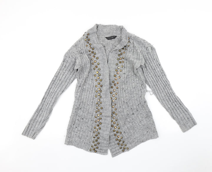 Dorothy Perkins Womens Grey   Cardigan Jumper Size 8
