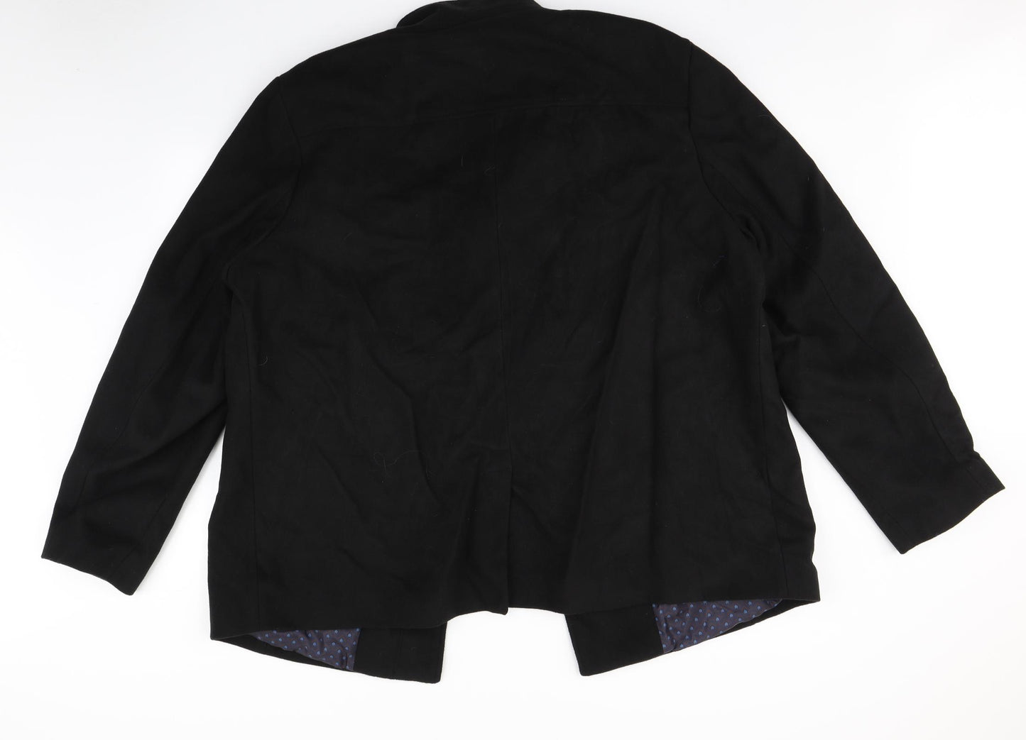 Easy Black Label Womens Black   Overcoat Coat Size 3XL