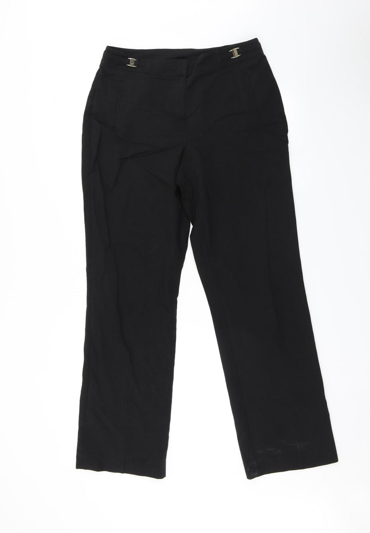 BHS Womens Black   Trousers  Size 10 L30 in