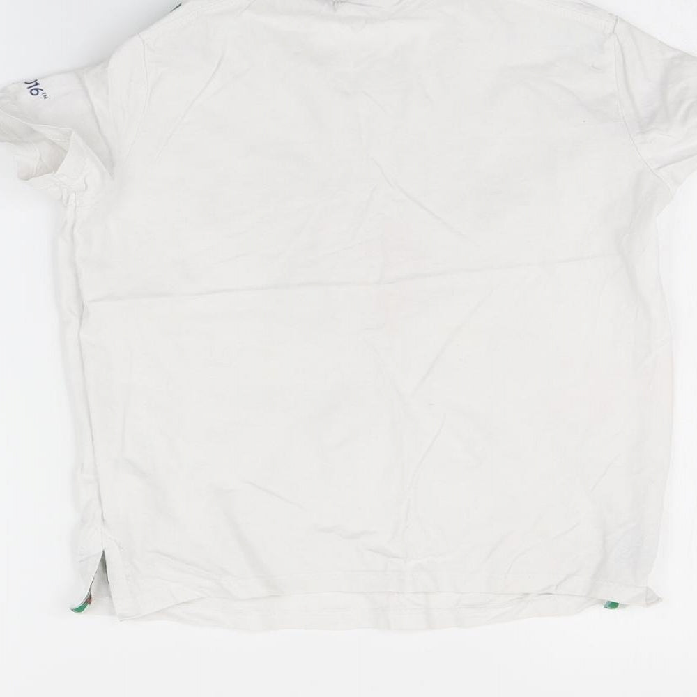 Euro 2016 Boys White   Basic T-Shirt Size 7-8 Years  - Wales 2016