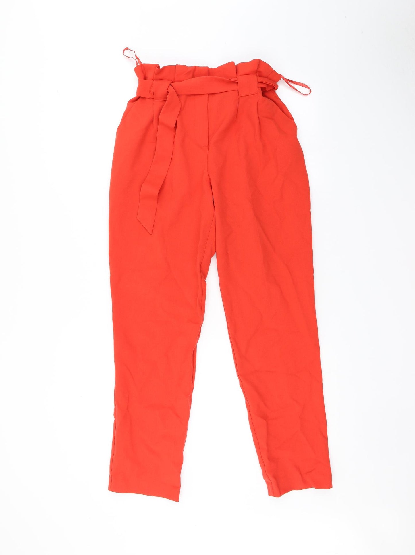 Miss Selfridge Womens Orange   Trousers  Size 6 L27 in