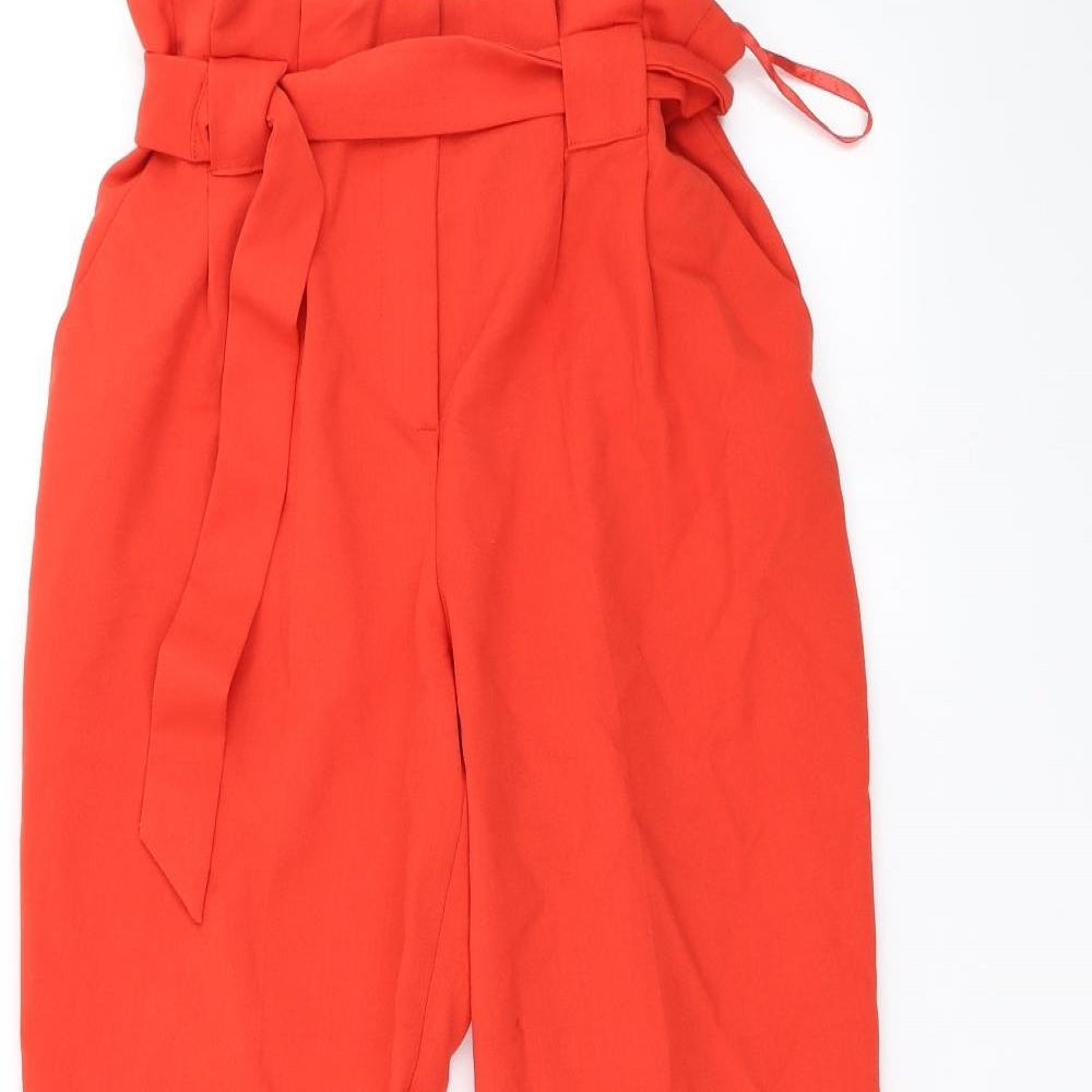Miss Selfridge Womens Orange   Trousers  Size 6 L27 in