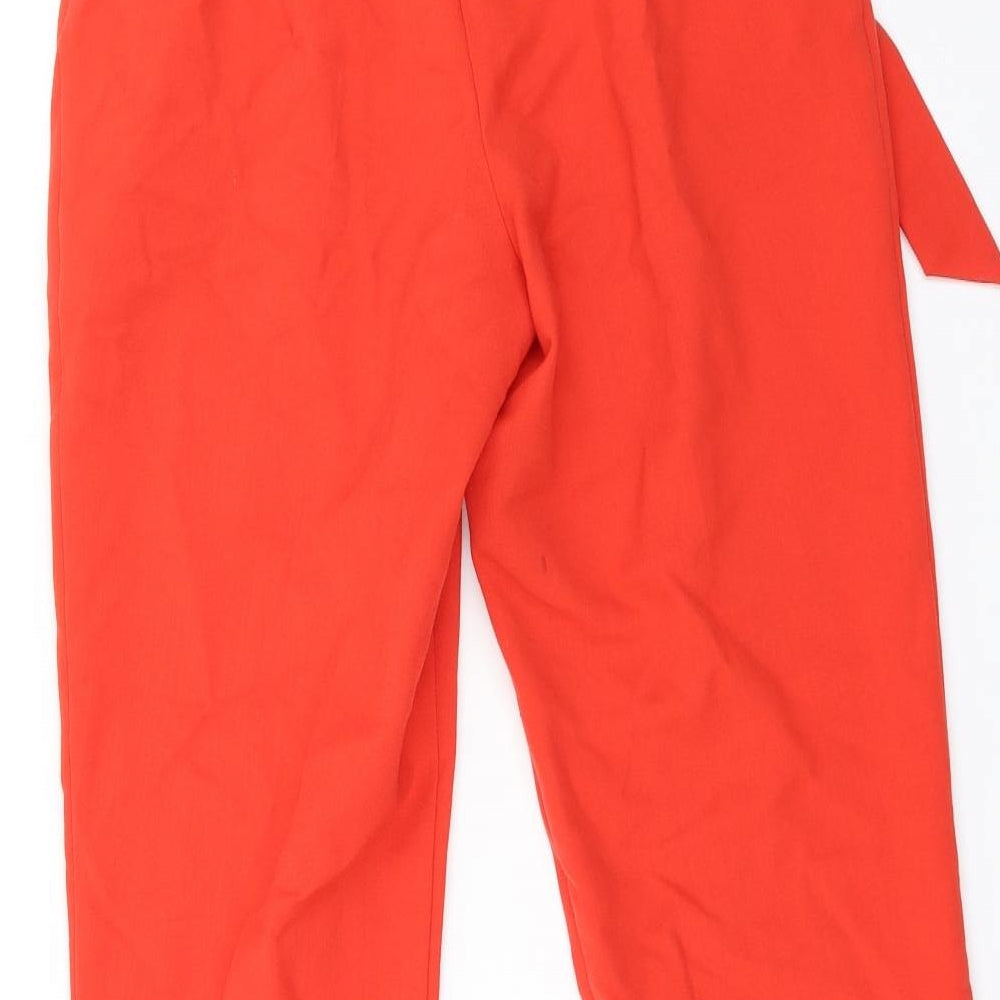 Miss Selfridge Womens Orange   Trousers  Size 6 L27 in