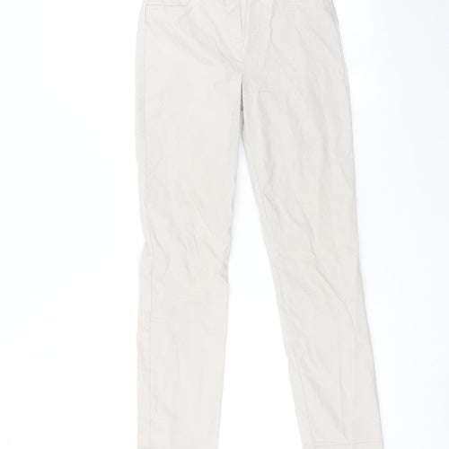 Preworn Womens Ivory   Trousers  Size 6 L30 in