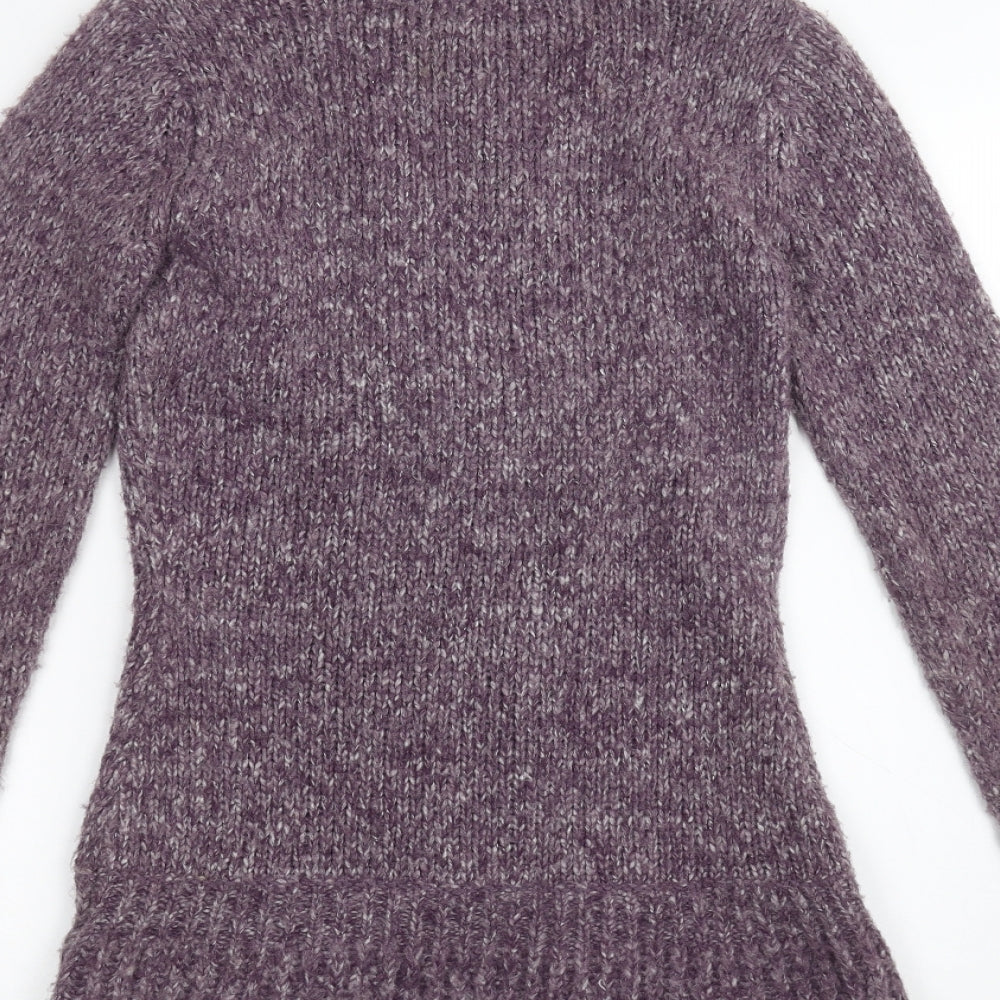 Papaya Womens Purple   Jacket Coatigan Size 8