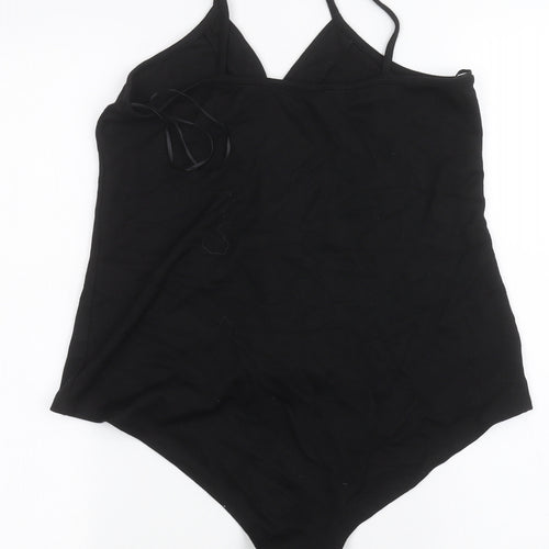 Select Womens Black   Bodysuit One-Piece Size 16