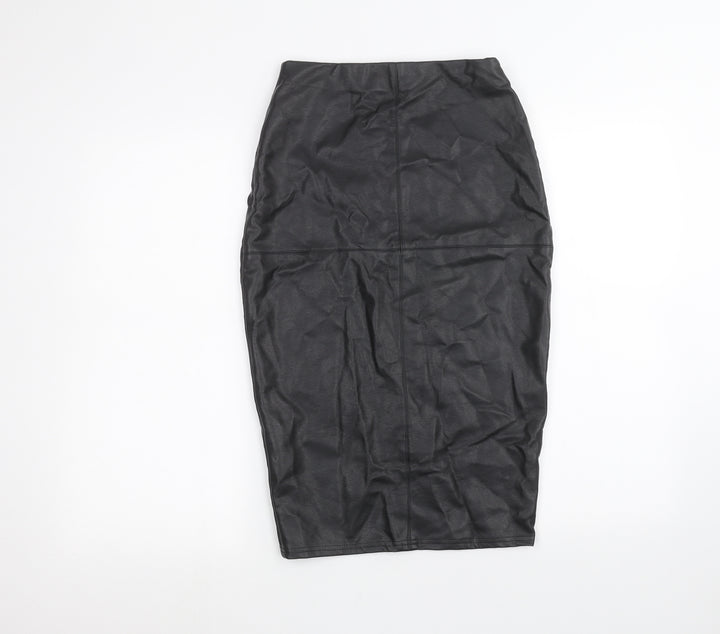New Look Womens Black Peasant Skirt Size 8