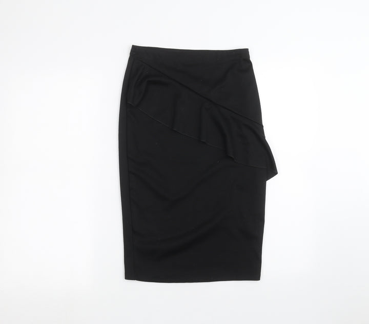 New Look Womens Black A-Line Skirt Size 6
