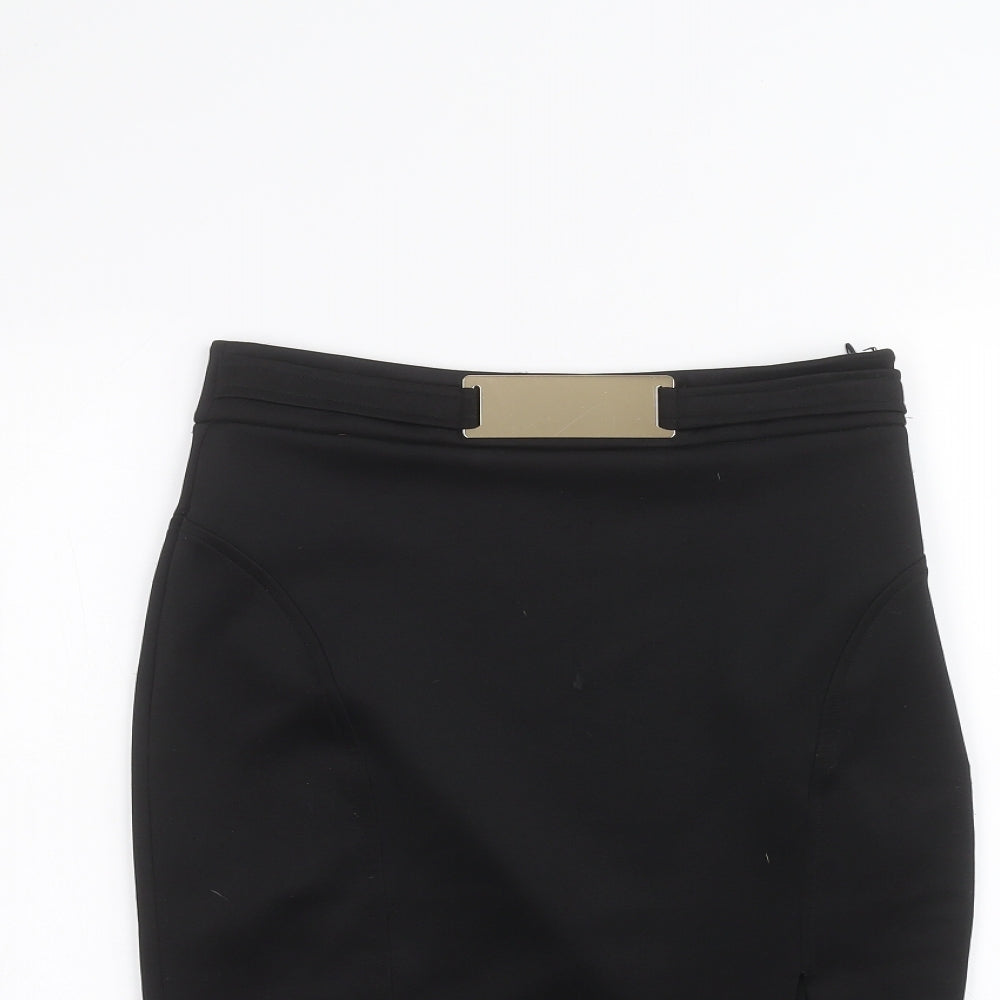 Lipsy Womens Black   A-Line Skirt Size 8