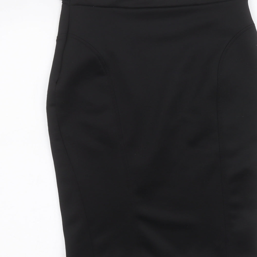 Lipsy Womens Black   A-Line Skirt Size 8