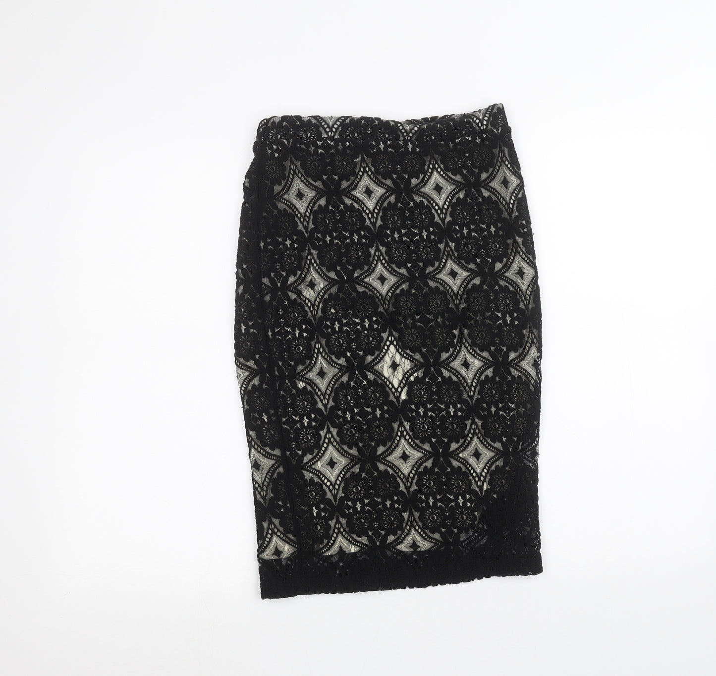 F&F Womens Black   Peasant Skirt Size 6
