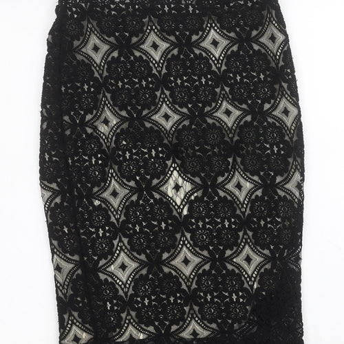 F&F Womens Black   Peasant Skirt Size 6