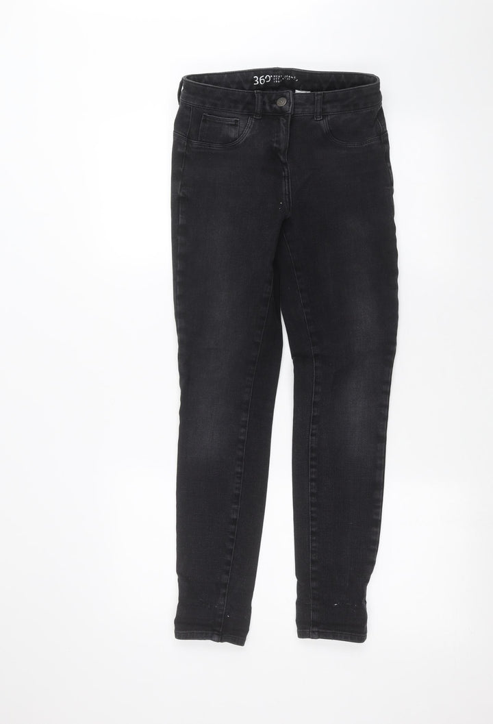 NEXT Womens Black Skinny Jeans Size 8 L25 in