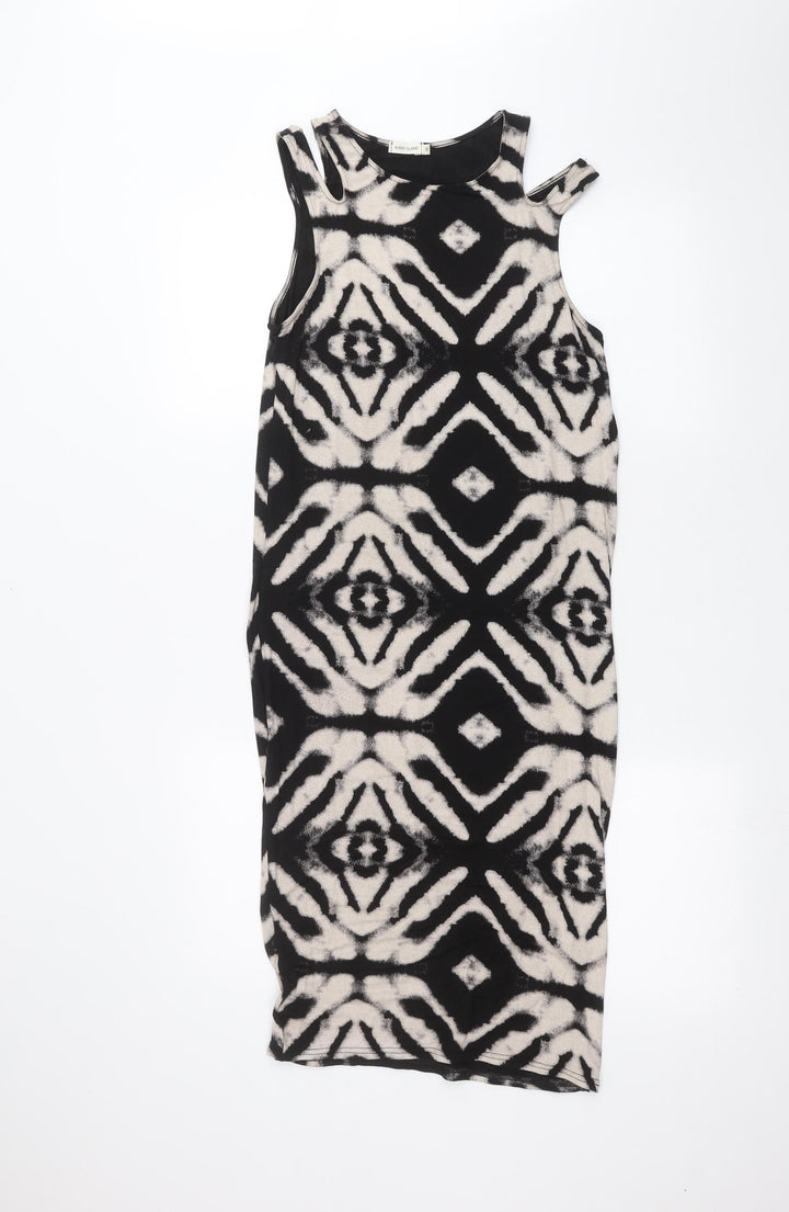 River Island Womens Black   Pencil Dress  Size 10