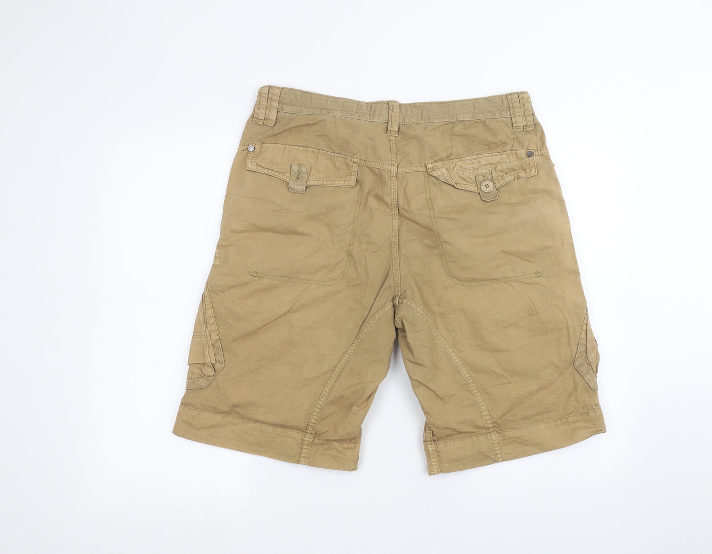 NEXT Mens Brown   Cargo Shorts Size 32 in