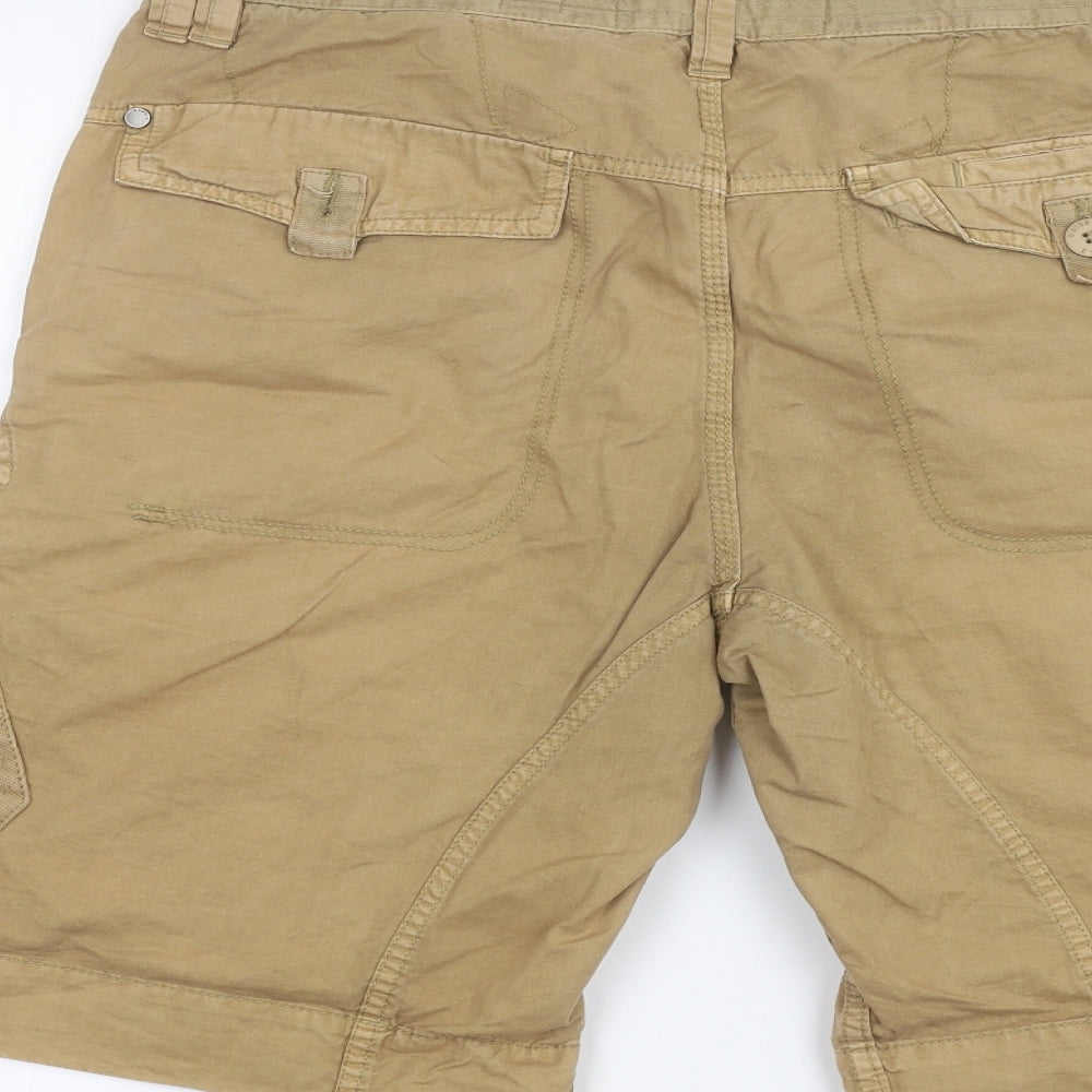 NEXT Mens Brown   Cargo Shorts Size 32 in