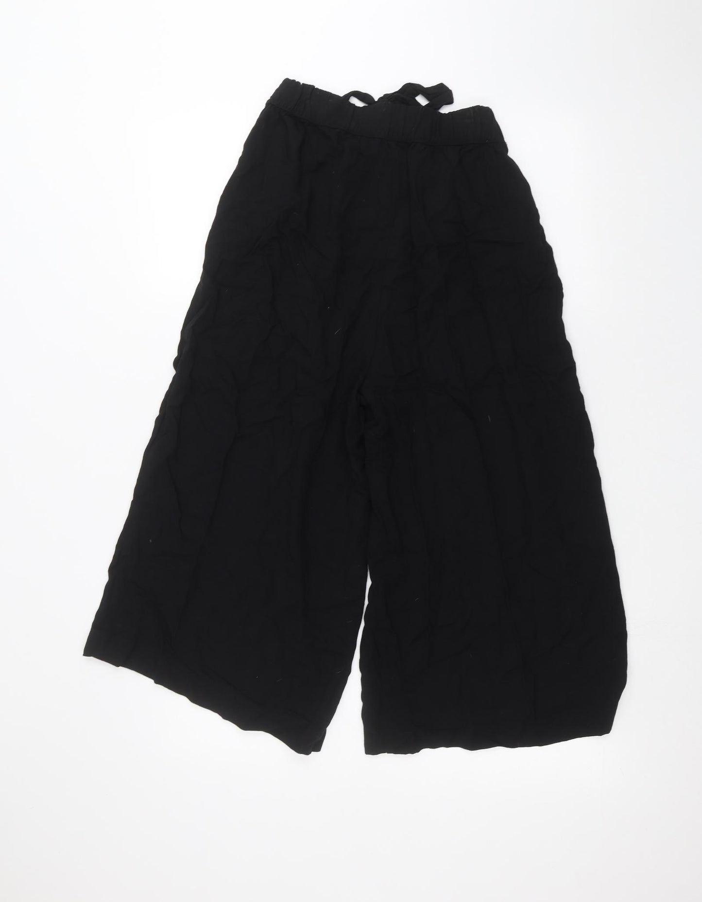 Pull&Bear Womens Black   Cropped Trousers Size M L20 in