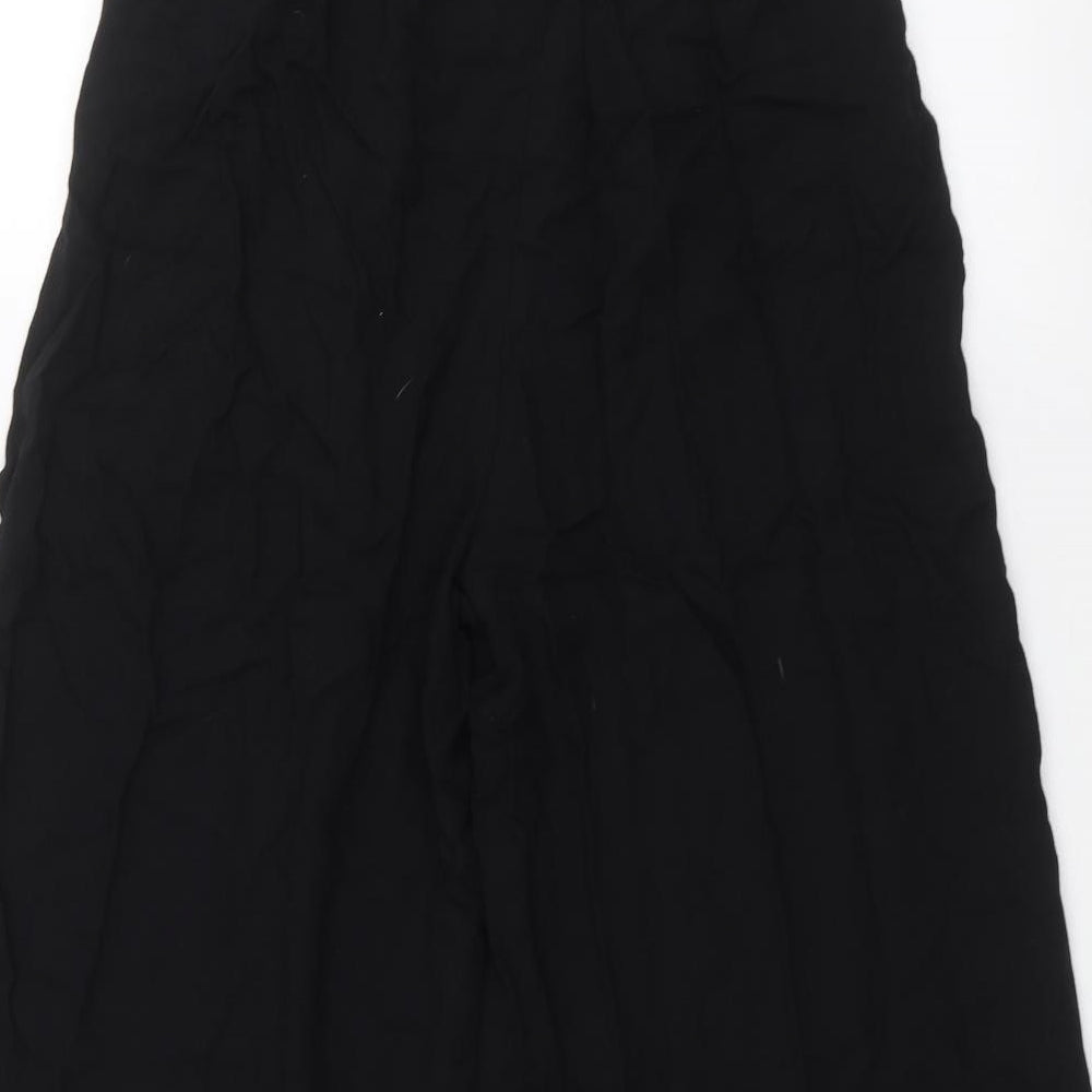 Pull&Bear Womens Black   Cropped Trousers Size M L20 in