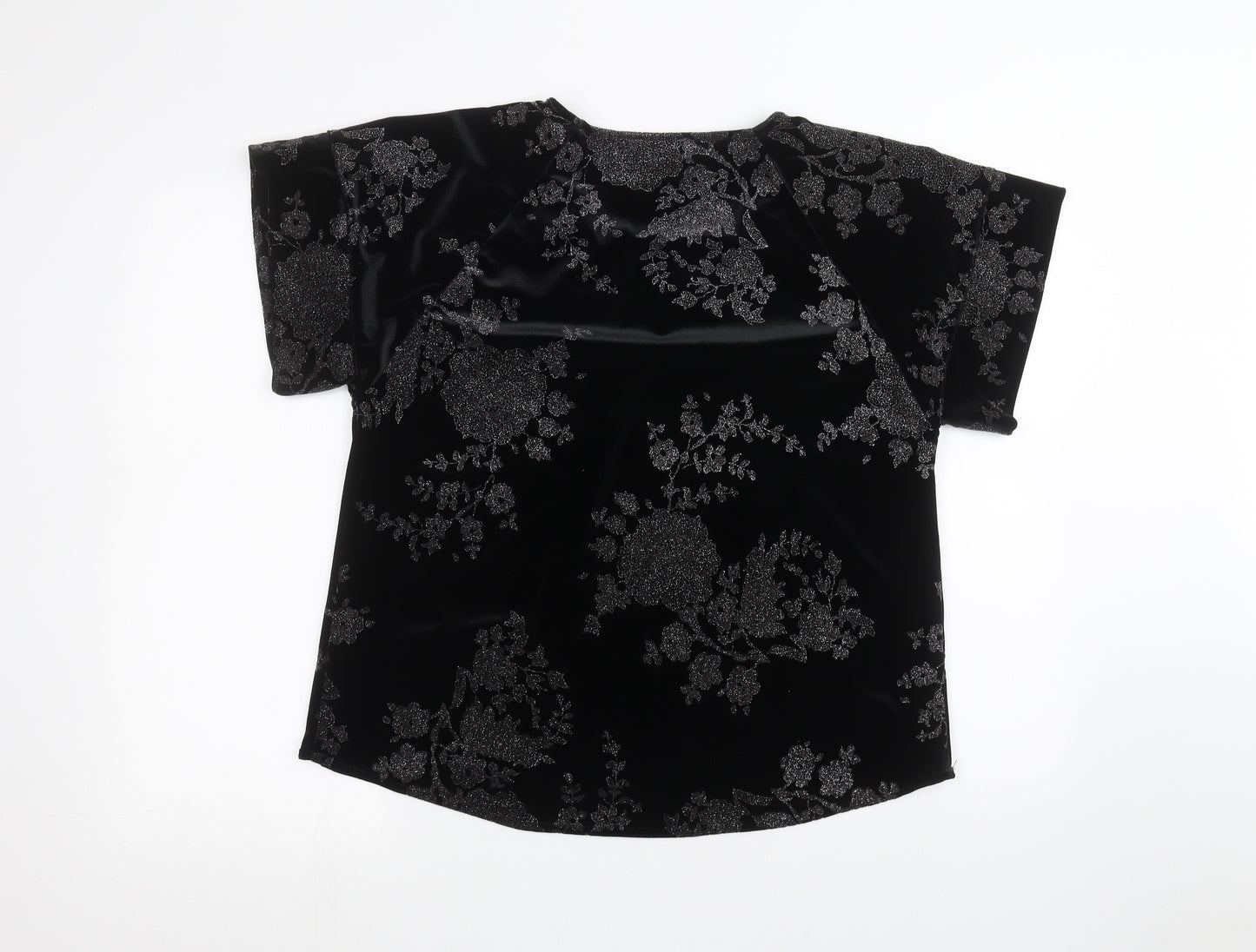 River Island Womens Black   Basic T-Shirt Size 10