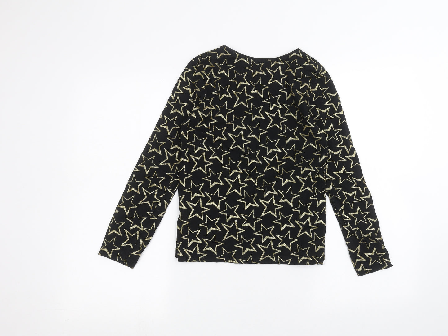 Primark Girls Black   Basic T-Shirt Size 10-11 Years