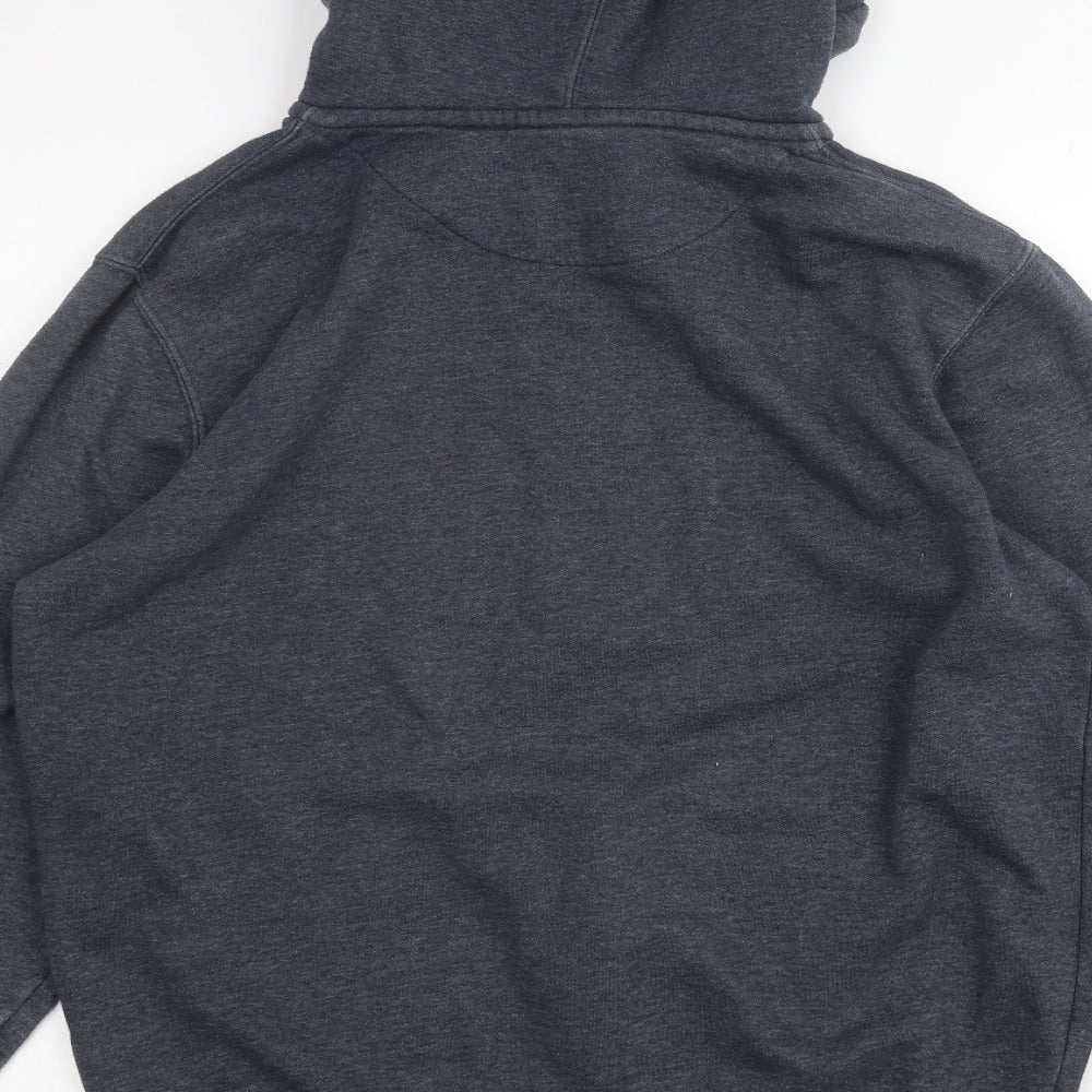 Easy Mens Blue   Full Zip Hoodie Size M