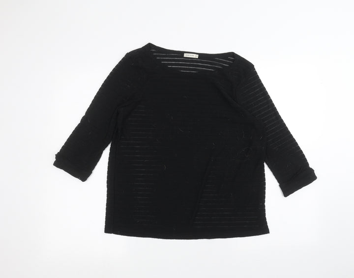 River Island Womens Black   Basic T-Shirt Size 12