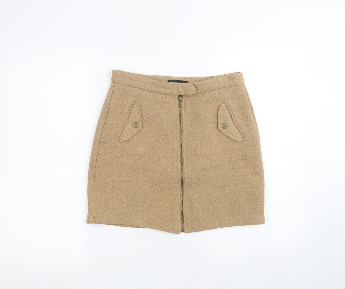 New Look Womens Brown   Mini Skirt Size 8