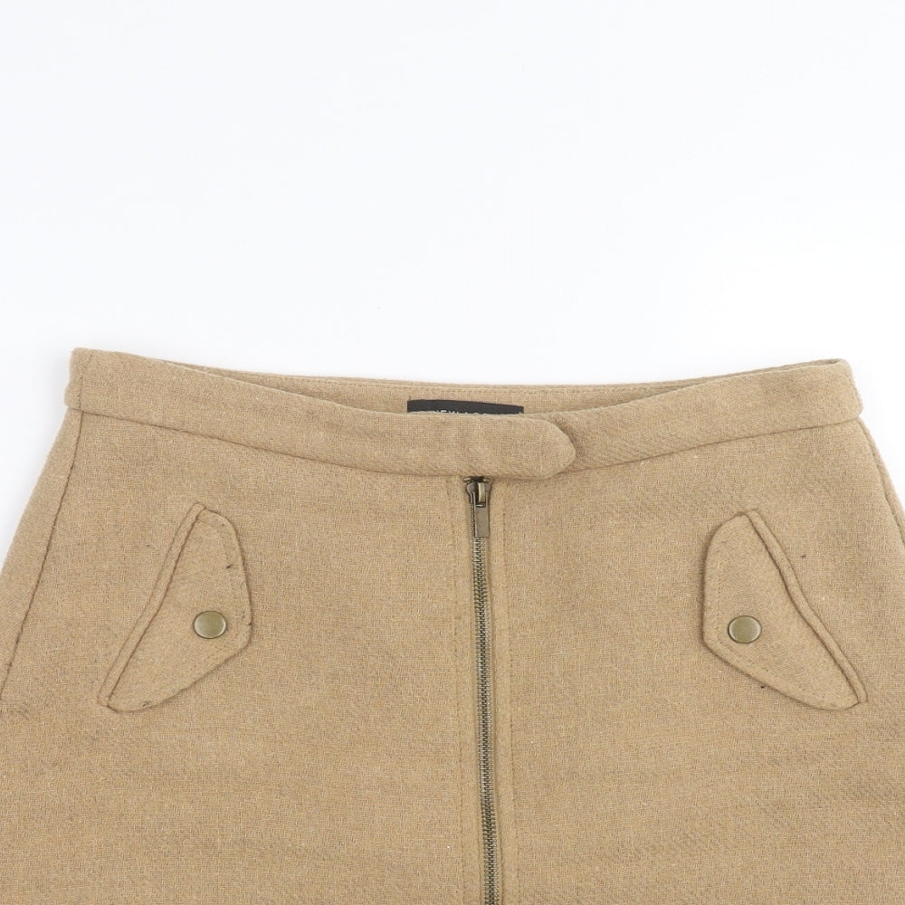 New Look Womens Brown   Mini Skirt Size 8